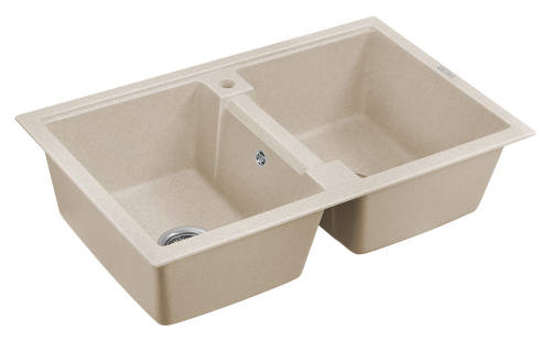 Кухонная мойка Paulmark TANDEM 80/2 PM238150-BE 81х50 цвет бежевый - фото 2